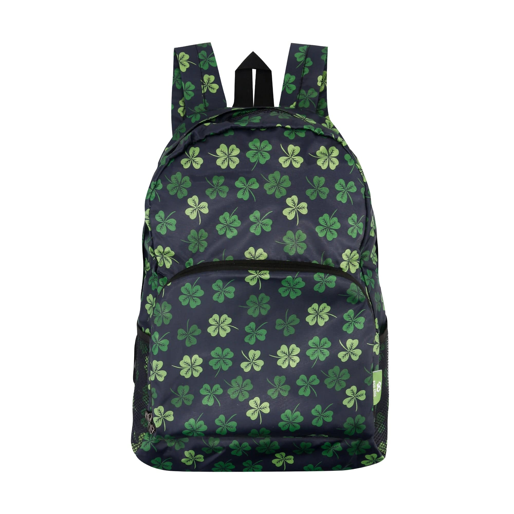 Eco Chic Eco Chic Lightweight Foldable Backpack Shamrock