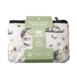 Eco Chic Eco Chic Lightweight Foldable Backpack Whimsy Hedgehogs