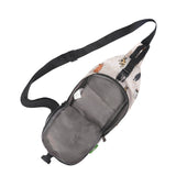 Eco Chic Beige Eco Chic Lightweight Foldable Crossbody Bag Beloved Cats