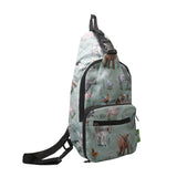 Eco Chic Eco Chic Lightweight Foldable Crossbody Bag Cottage Animals