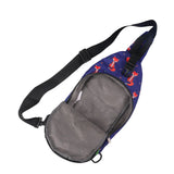 Eco Chic Navy Eco Chic Lightweight Foldable Crossbody Bag Foxes