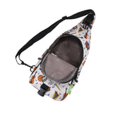 Eco Chic Eco Chic Lightweight Foldable Crossbody Bag Music