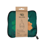 Eco Chic Navy Eco Chic Lightweight Foldable Crossbody Bag Stars and Moons