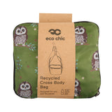 Eco Chic Eco Chic Lightweight Foldable Crossbody Bag Tawny Owl