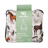 Eco Chic Eco Chic Lightweight Foldable Crossbody Bag Wild Horses