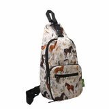Eco Chic Eco Chic Lightweight Foldable Crossbody Bag Wild Horses