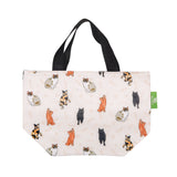 Eco Chic Eco Chic Lightweight Foldable Lunch Bag Beloved Cats