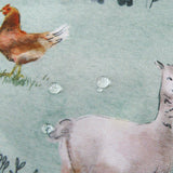 Eco Chic Eco Chic Lightweight Foldable Lunch Bag Cottage Animals