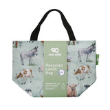Eco Chic Eco Chic Lightweight Foldable Lunch Bag Cottage Animals