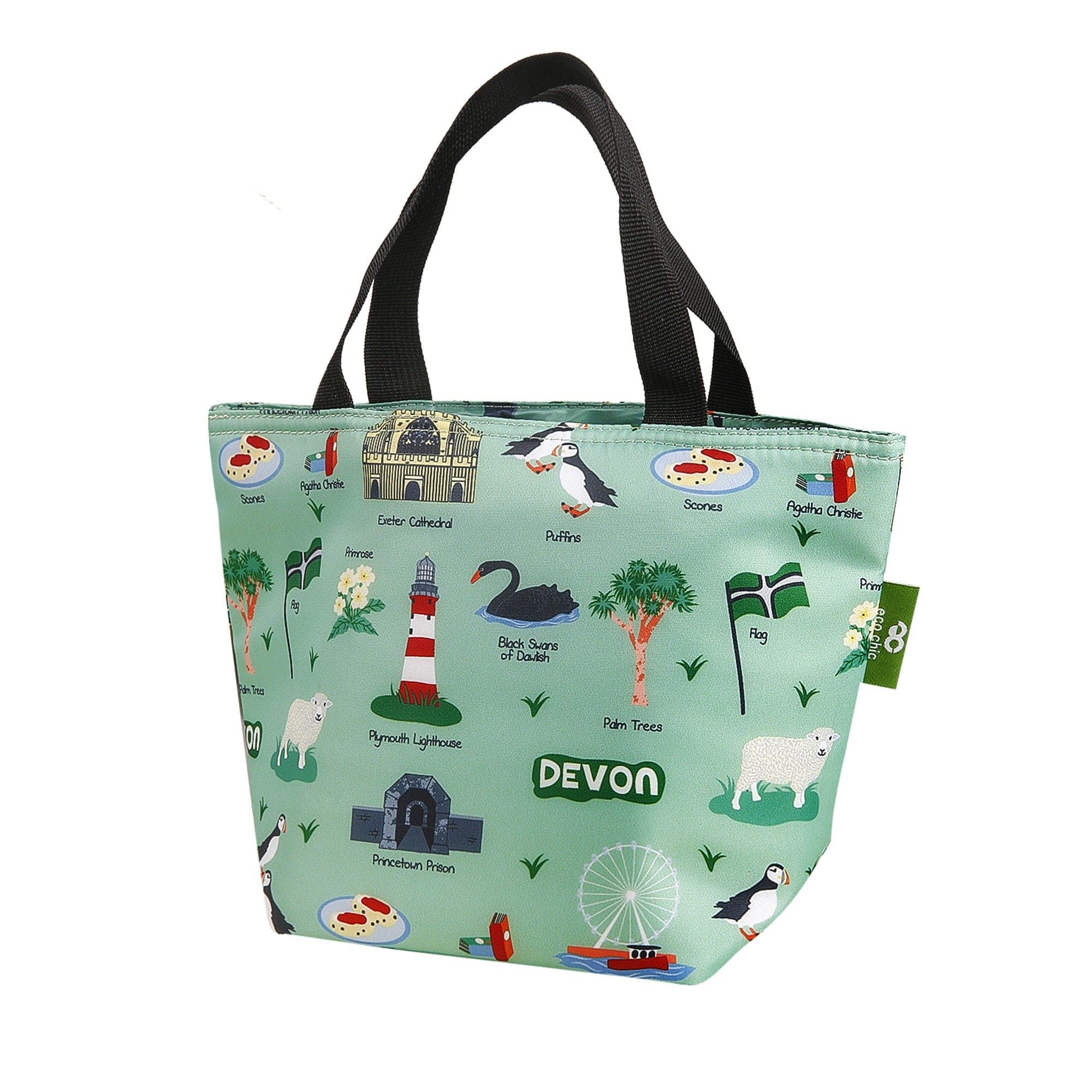 Eco Chic Eco Chic Lightweight Foldable Lunch Bag Devon