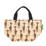 Eco Chic Eco Chic Lightweight Foldable Lunch Bag Giraffes