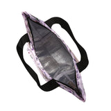 Eco Chic Eco Chic Lightweight Foldable Lunch Bag Lavender with Dragonfly