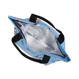 Eco Chic Blue Eco Chic Lightweight Foldable Lunch Bag Multi Puffin