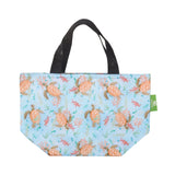 Eco Chic Eco Chic Lightweight Foldable Lunch Bag Sea Turtles