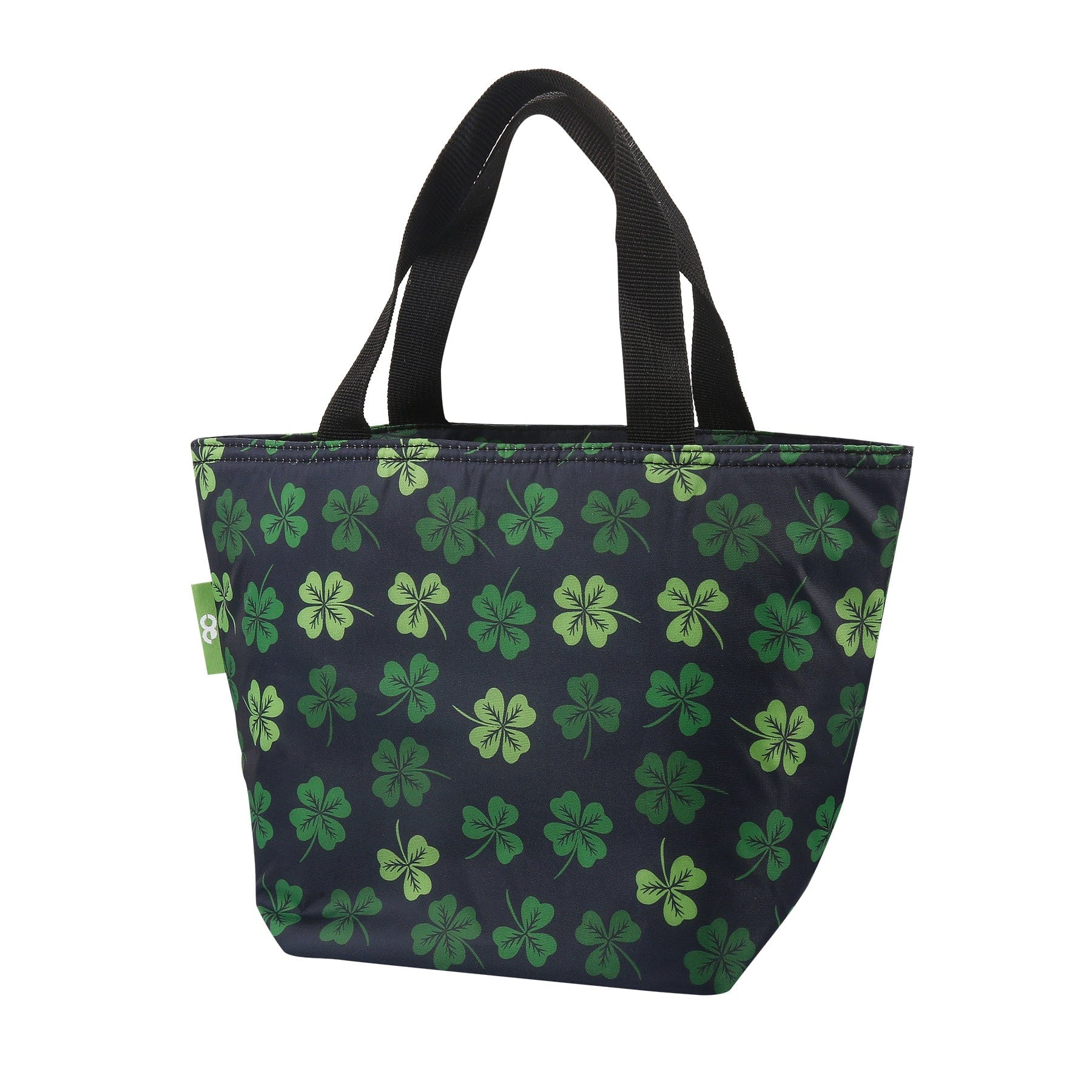 Eco Chic Eco Chic Lightweight Foldable Lunch Bag Shamrock