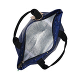 Eco Chic Navy Eco Chic Lightweight Foldable Lunch Bag Stars and Moons