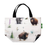 Eco Chic Eco Chic Lightweight Foldable Lunch Bag Whimsy Buffalo