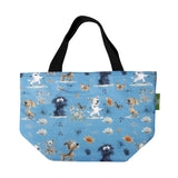 Eco Chic Eco Chic Lightweight Foldable Lunch Bag Whimsy Dogs