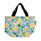 Eco Chic Eco Chic Lightweight Foldable Lunch Bag Yellow Flowers