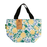 Eco Chic Eco Chic Lightweight Foldable Lunch Bag Yellow Flowers