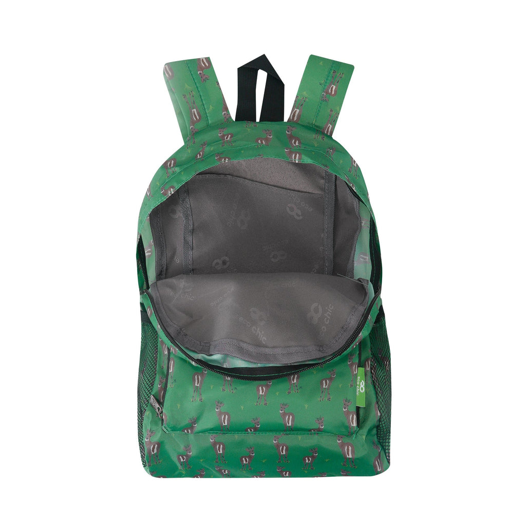 eco chic backpack mini Eco Chic Lightweight Foldable Mini Backpack Deer