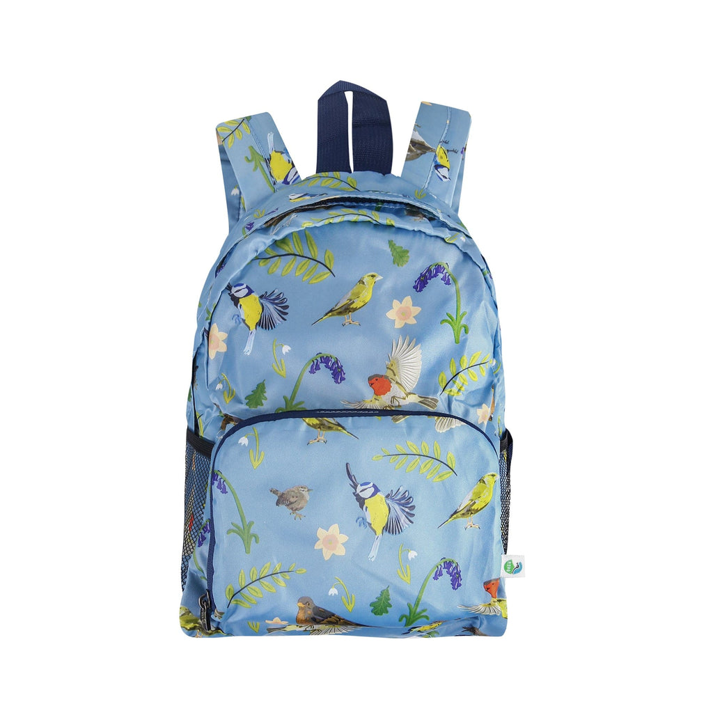eco chic mini backpack puffin Eco Chic Lightweight Foldable Mini Backpack RSPB Birds