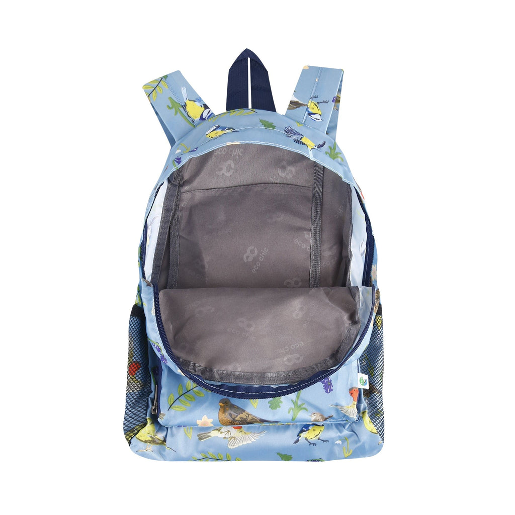 eco chic mini backpack puffin Eco Chic Lightweight Foldable Mini Backpack RSPB Birds – Eco Chic Retail Ltd