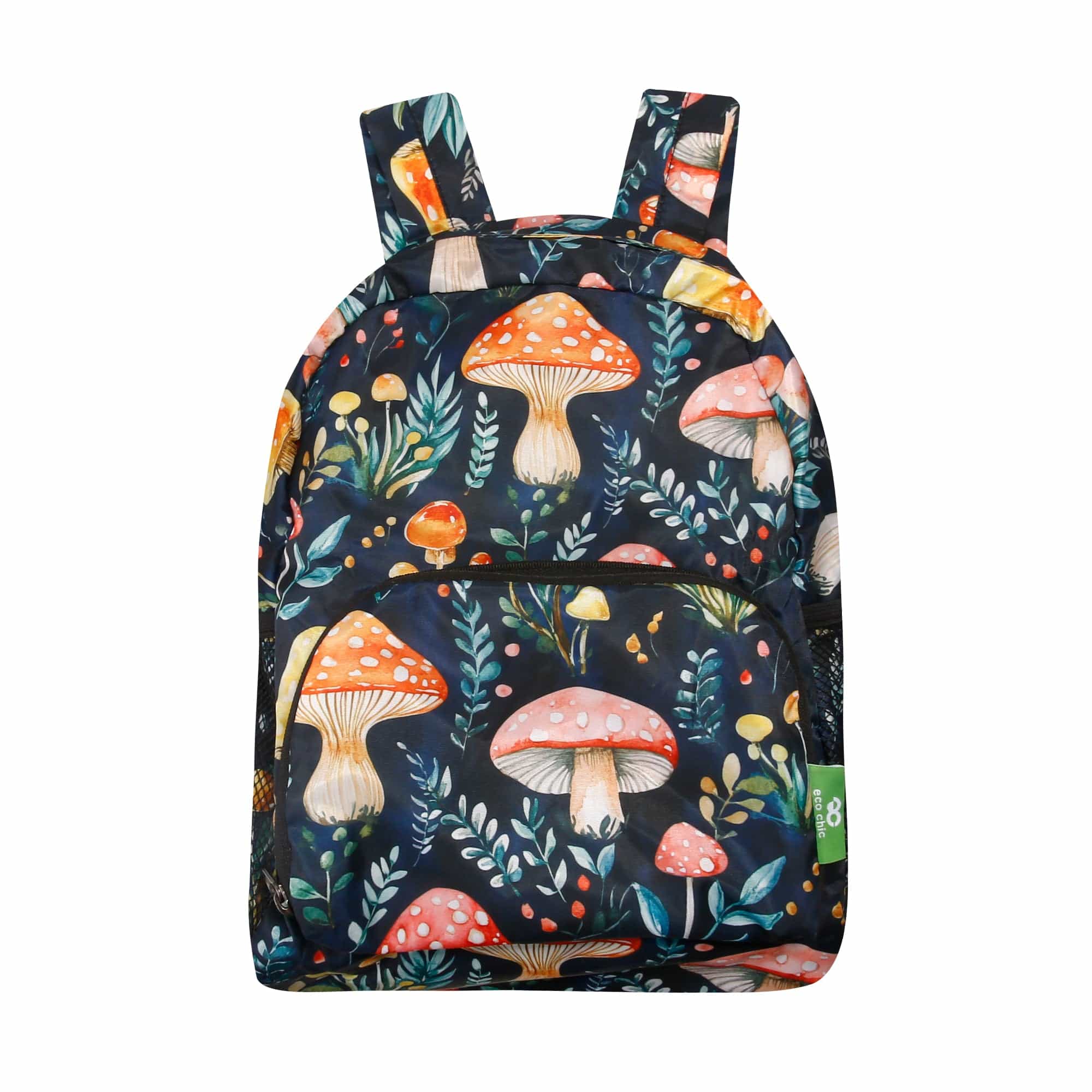 Eco Chic Eco Chic Lightweight Foldable Mini Backpack Toadstool