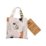 Eco Chic Eco Chic Lightweight Foldable Reusable Shopping Bag Beloved Cats