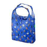 Eco Chic Blue Eco Chic Lightweight Foldable Reusable Shopping Bag Beloved Cats
