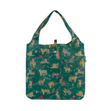 Eco Chic Green Eco Chic Lightweight Foldable Reusable Shopping Bag Big Cat