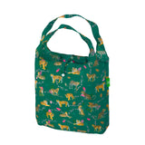 Eco Chic Green Eco Chic Lightweight Foldable Reusable Shopping Bag Big Cat