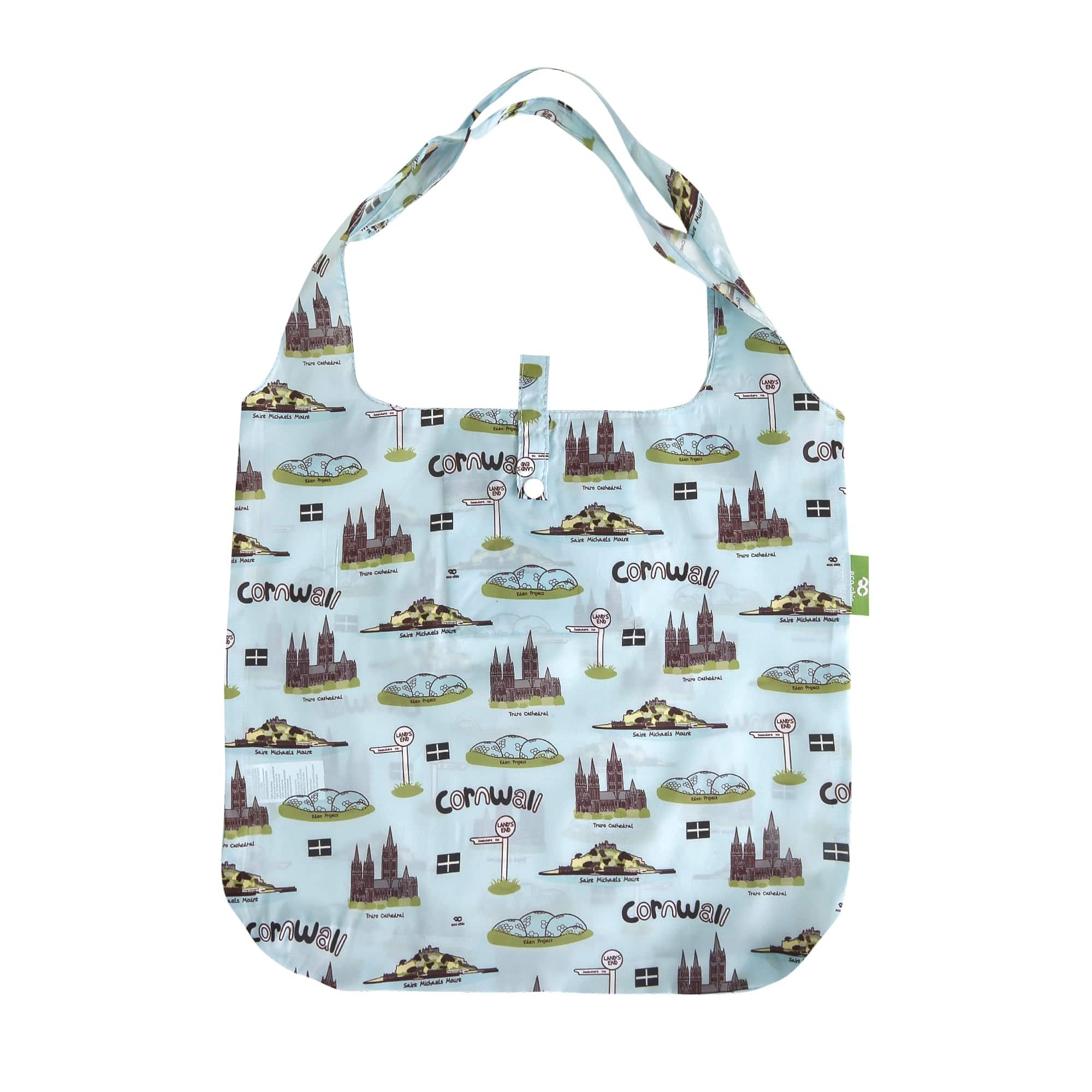 Eco Chic Eco Chic Lightweight Foldable Reusable Shopping Bag Cornwall