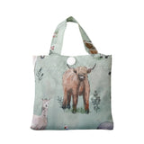 Eco Chic Eco Chic Lightweight Foldable Reusable Shopping Bag Cottage Animals