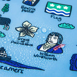 Eco Chic Eco Chic Lightweight Foldable Reusable Shopping Bag Cumbria Blue