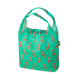 Eco Chic Green Eco Chic Lightweight Foldable Reusable Shopping Bag Foxes