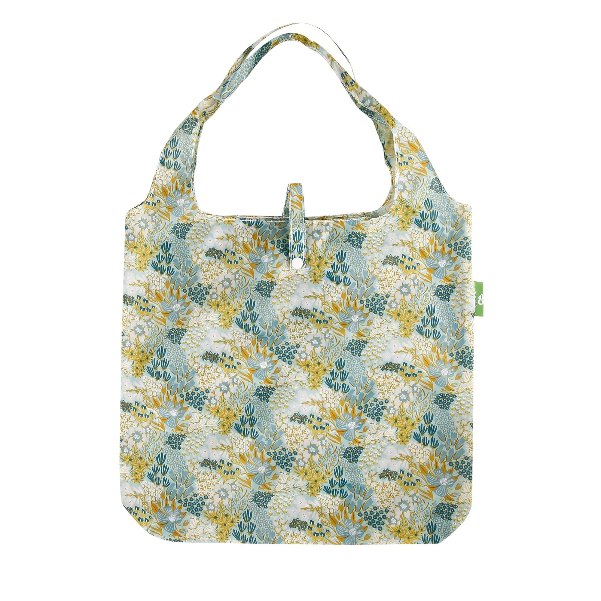 Eco Chic Eco Chic Lightweight Foldable Reusable Shopping Bag Mixed Flowers