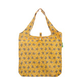 Eco Chic Mustard Eco Chic Lightweight Foldable Reusable Shopping Bag Monkeys