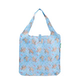 Eco Chic Blue Eco Chic Lightweight Foldable Reusable Shopping Bag Sea Turtles