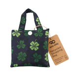 Eco Chic Eco Chic Lightweight Foldable Reusable Shopping Bag Shamrock