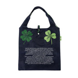 Eco Chic Eco Chic Lightweight Foldable Reusable Shopping Bag Shamrock
