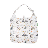 Eco Chic Eco Chic Lightweight Foldable Reusable Shopping Bag Whimsy Hedgehog