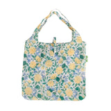 Eco Chic Eco Chic Lightweight Foldable Reusable Shopping Bag Yellow Flowers