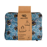Eco Chic Blue Eco Chic Recycled Cabin Holdall Bag Bumble Bees