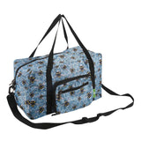 Eco Chic Blue Eco Chic Recycled Cabin Holdall Bag Bumble Bees