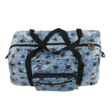 Eco Chic Blue Eco Chic Recycled Cabin Holdall Bag Bumble Bees