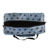 Eco Chic Blue Eco Chic Recycled Cabin Holdall Bag Bumble Bees
