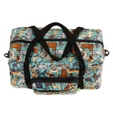 Eco Chic Teal Eco Chic Recycled Cabin Holdall Bag Dogs