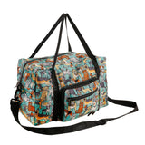 Eco Chic Teal Eco Chic Recycled Cabin Holdall Bag Dogs