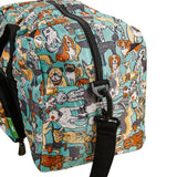 Eco Chic Teal Eco Chic Recycled Cabin Holdall Bag Dogs